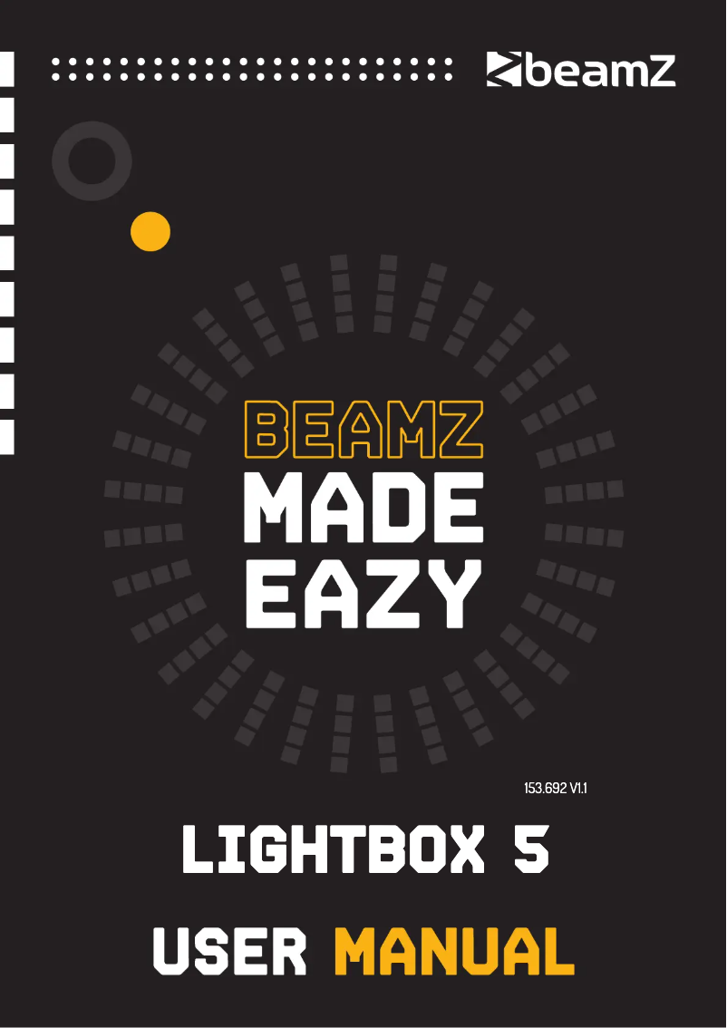 Page n°1 - Manuel utilisateur BeamZ LightBox 5