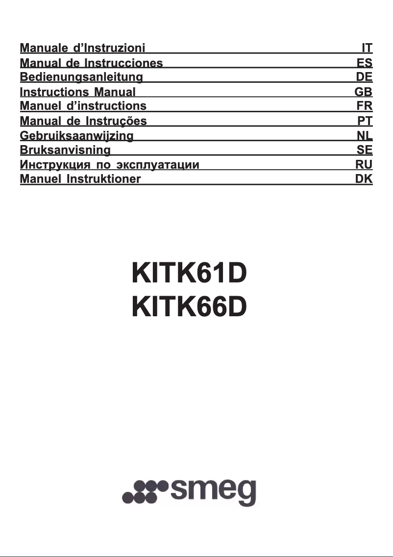 Imagen de la primera página del manual del dispositivo KITK61D