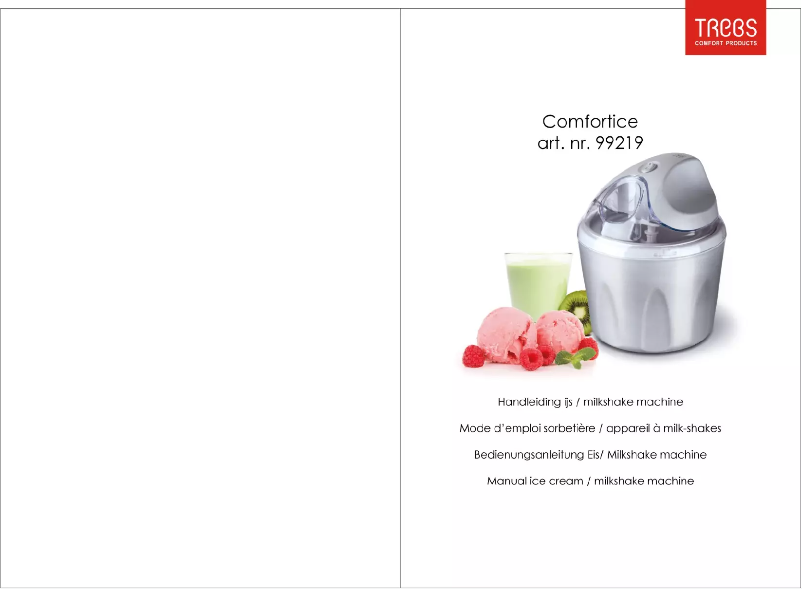 Page 1 de la notice Manuel utilisateur Trebs Comfortice 99219