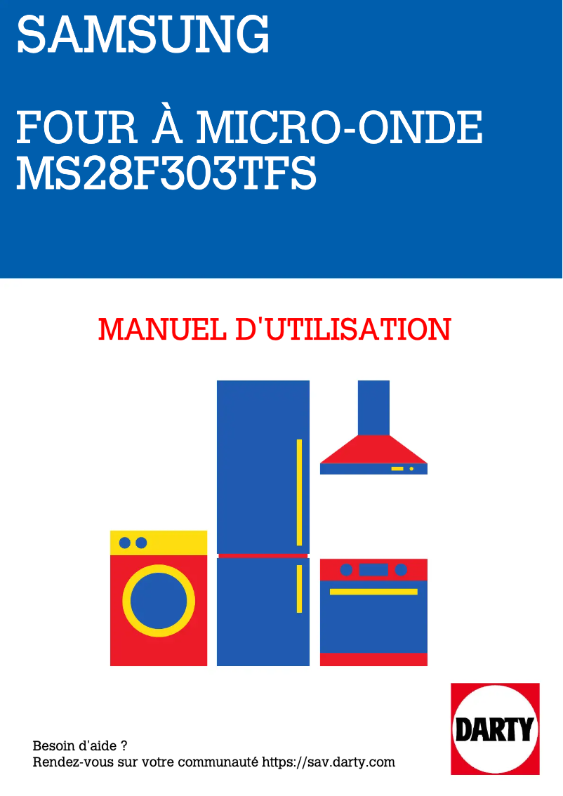 Page n°1 - Manuel utilisateur Samsung MS28F303TFS