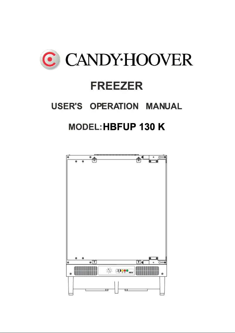Image de la première page du manuel de l'appareil HBFU130K