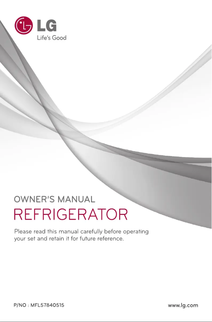 Page 1 de la notice Manuel utilisateur LG GL-E292RPTL