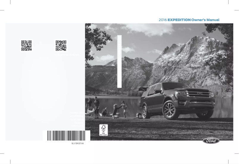Page 1 de la notice Manuel utilisateur Ford Expedition (2016)