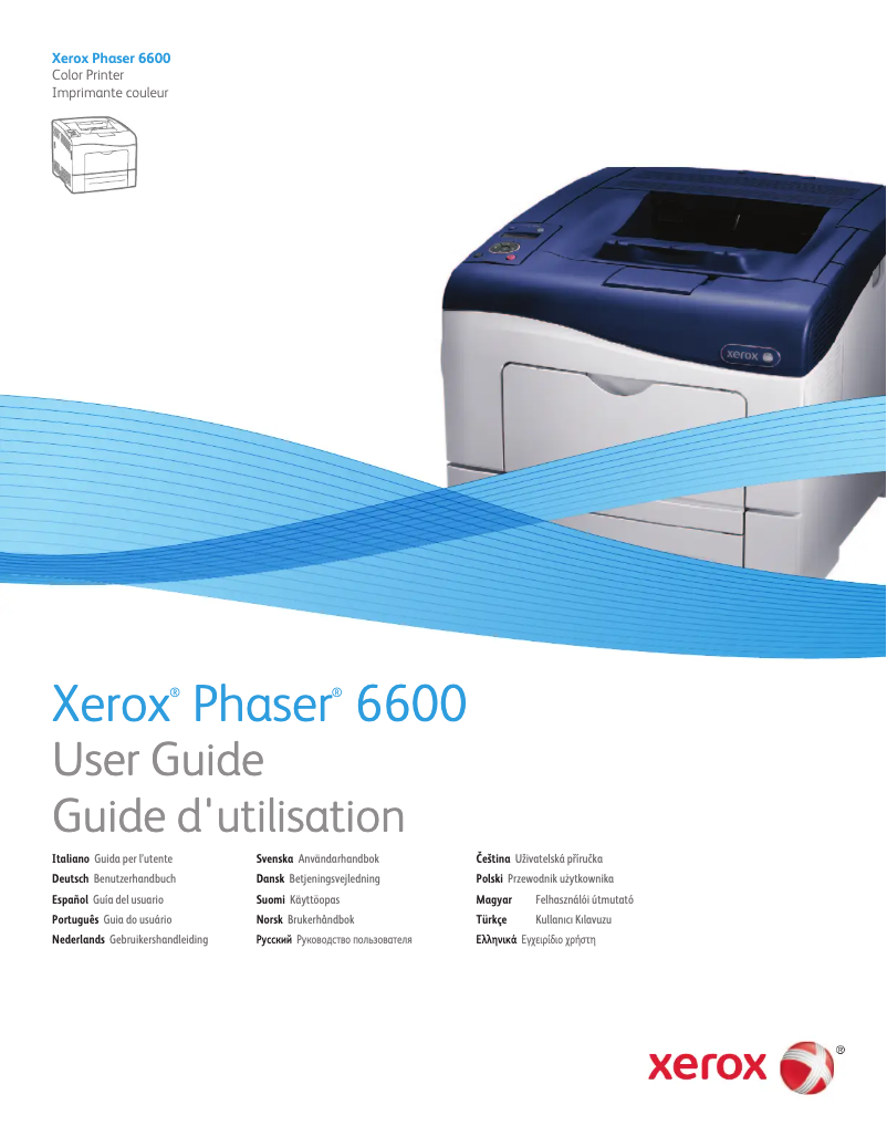 Page n°1 - Manuel utilisateur Xerox Phaser 6600N
