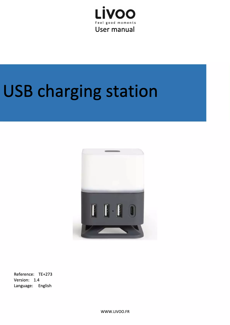 Page 1 de la notice Manuel utilisateur Livoo TEA273