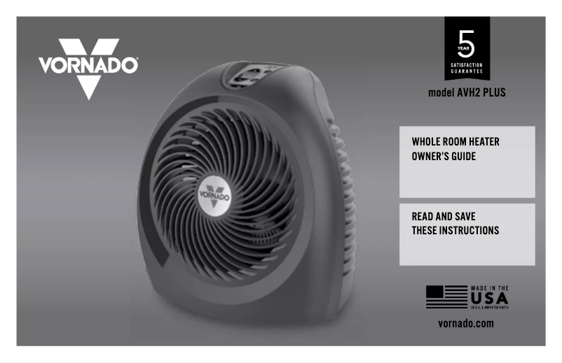 Página 1 del manual Manual de usuario Vornado AVH2 Plus