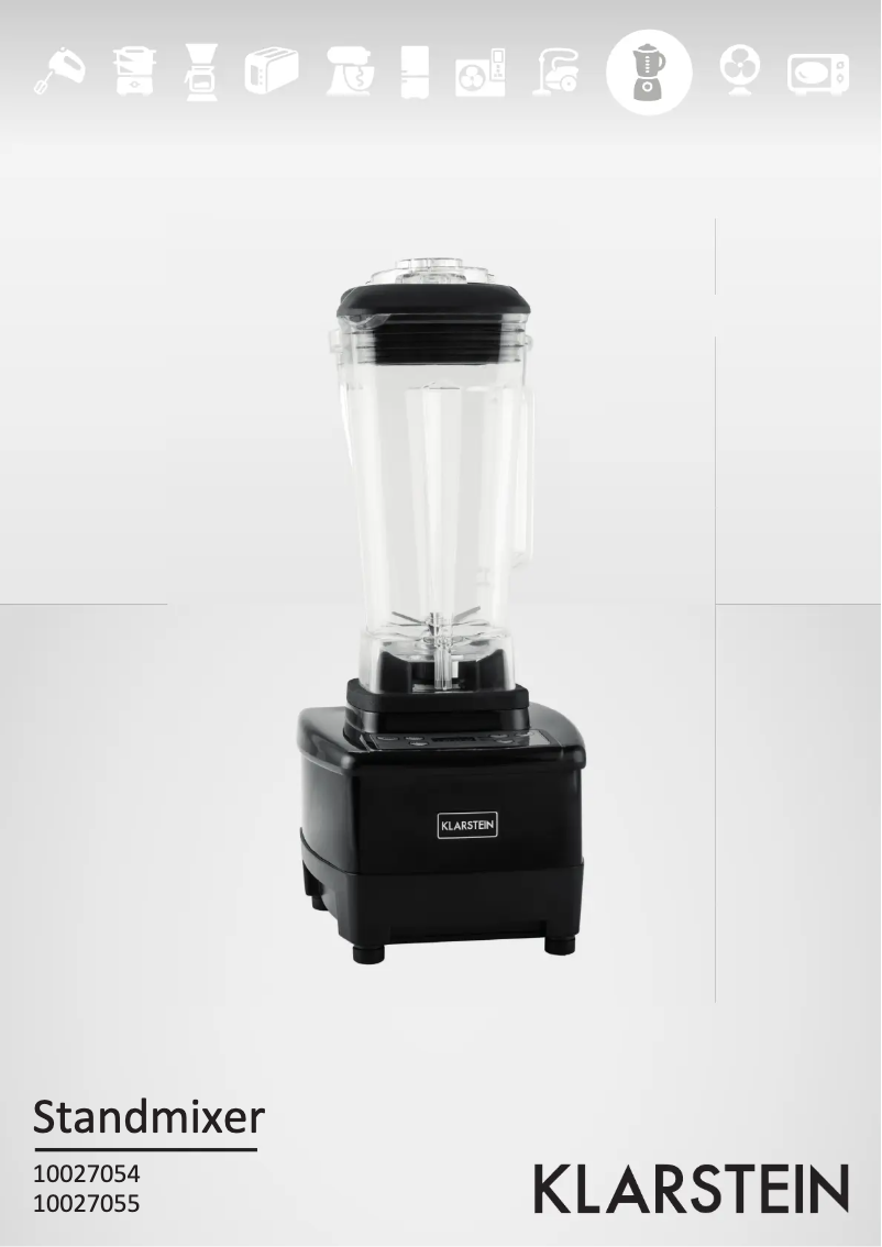 Image de la première page du manuel de l'appareil 10027055