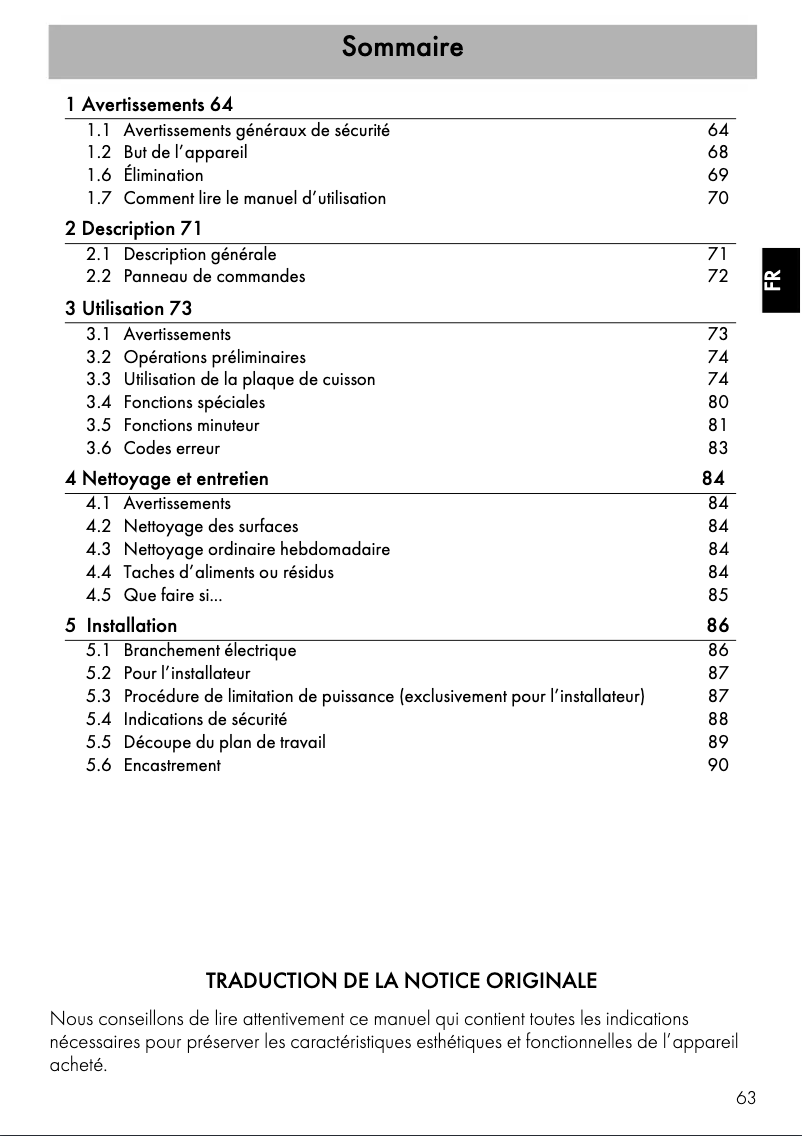 Image de la première page du manuel de l'appareil SI2951D