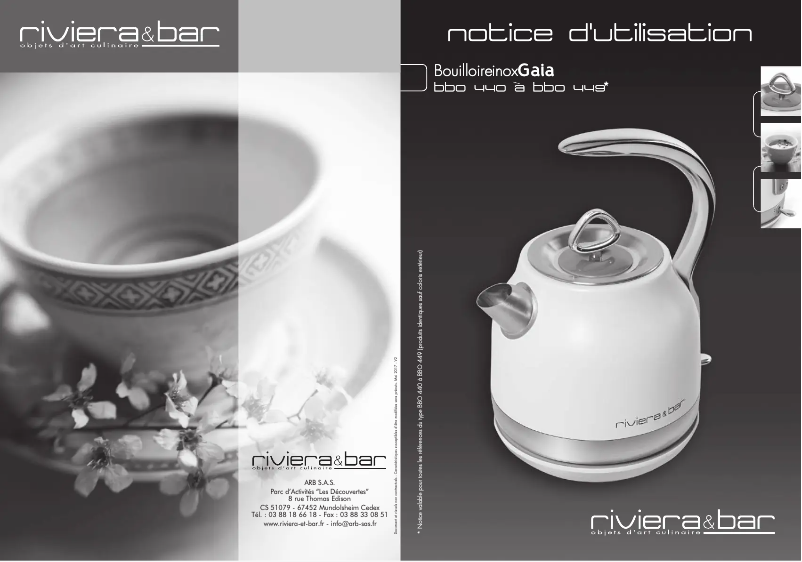 Image de la première page du manuel de l'appareil BBO440