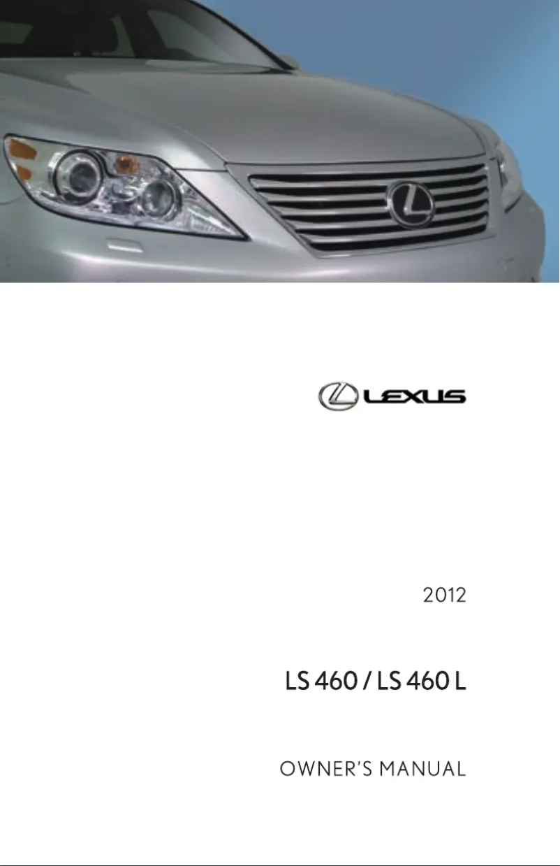 Image de la première page du manuel de l'appareil LS 460 (2012)