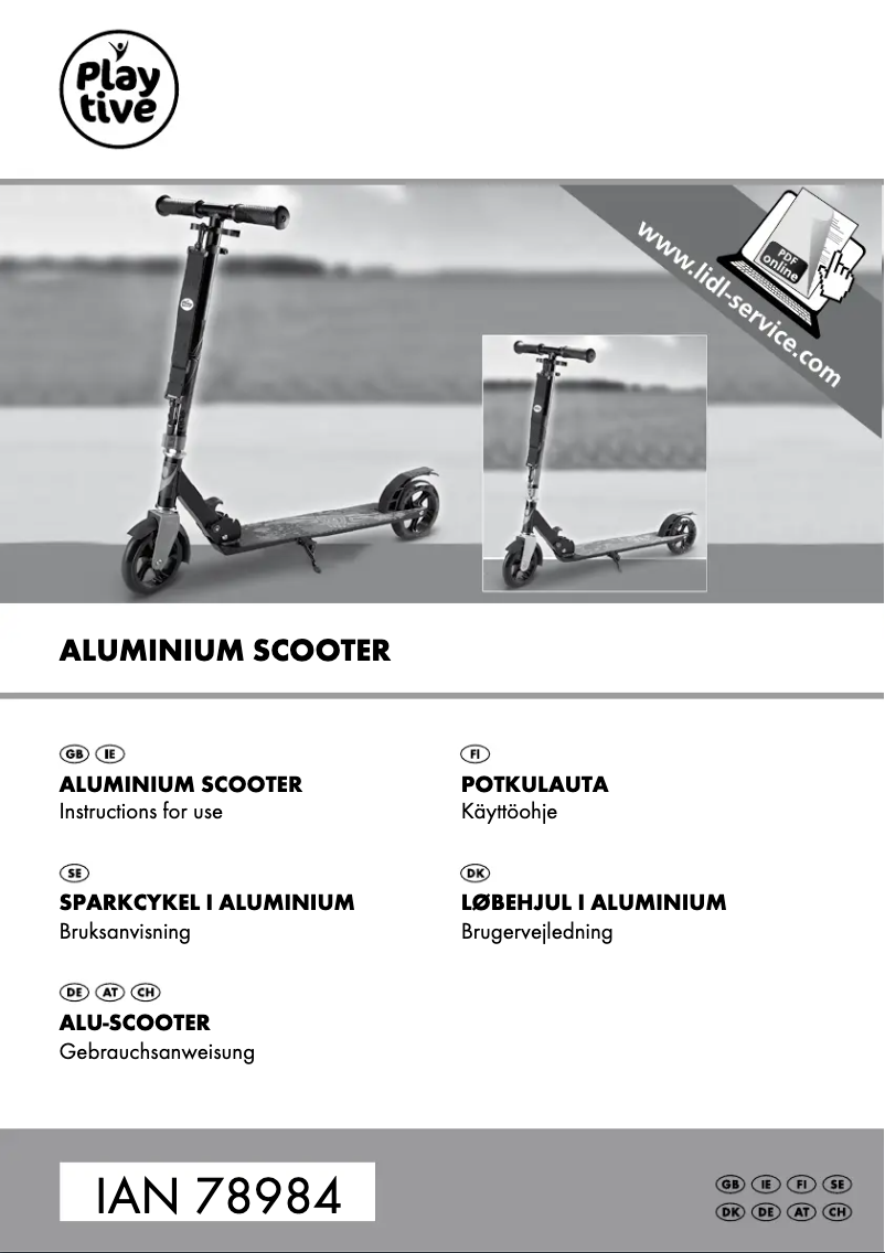 Page 1 de la notice Manuel utilisateur Playtive IAN 78984