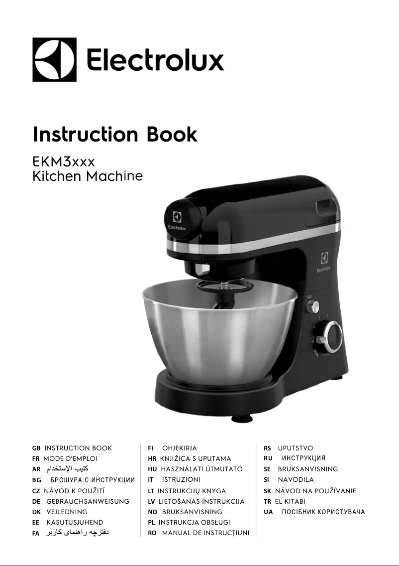 Página 1 del manual Manual de usuario Electrolux EKM3700