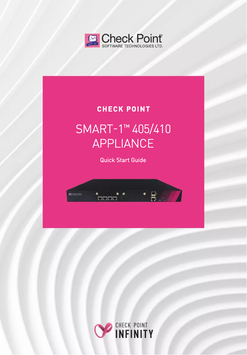 Page n°1 - Manuel utilisateur Check Point Smart-1 405