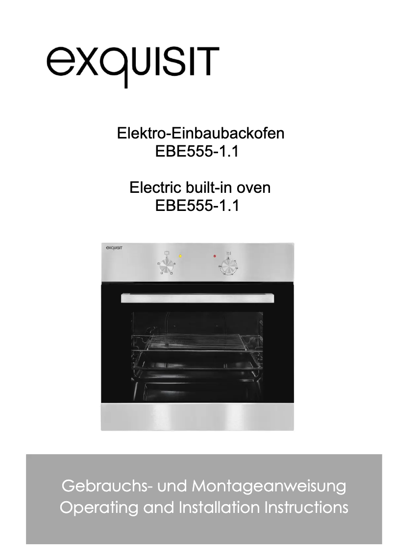 Image de la première page du manuel de l'appareil EBE 555-1.1