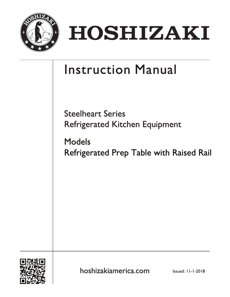 Page n°1 - Manuel utilisateur Hoshizaki PR46B