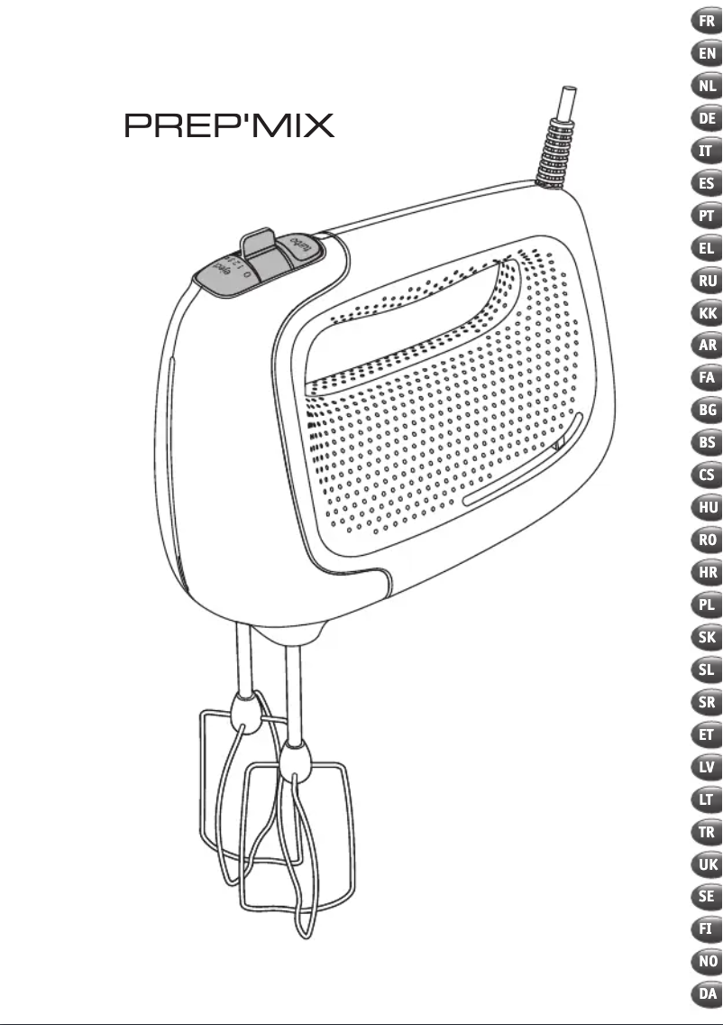 Page 1 de la notice Manuel utilisateur Moulinex HM461110