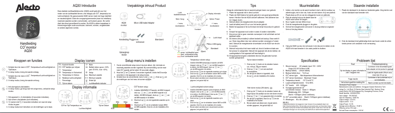Page 1 de la notice Manuel utilisateur Alecto AQ30