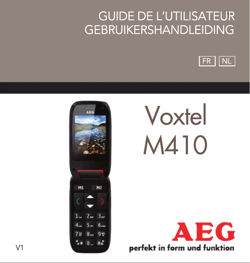 Image de la première page du manuel de l'appareil VOXTEL M410