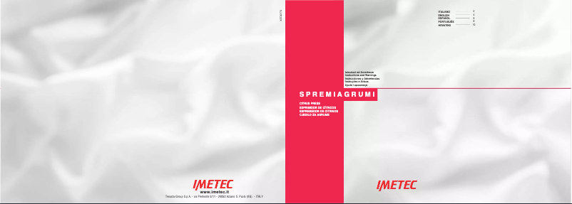 Page 1 de la notice Manuel utilisateur Imetec Dolcevita CP4