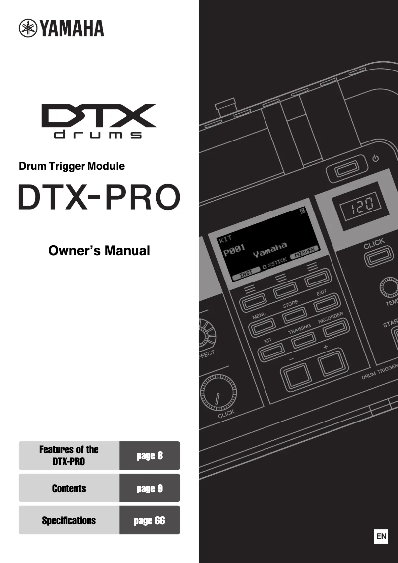Página 1 del manual Manual de usuario Yamaha DTX8K-M