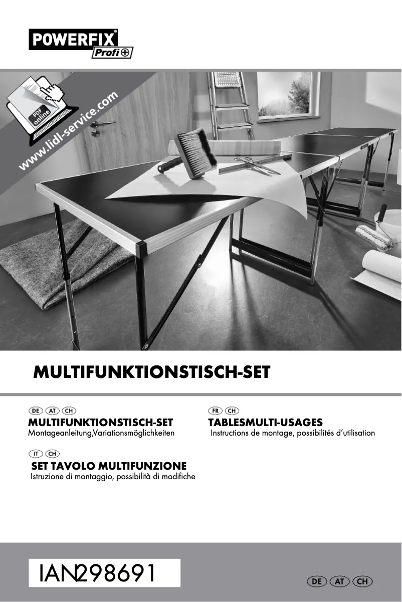 Page 1 de la notice Manuel utilisateur Powerfix HG04967