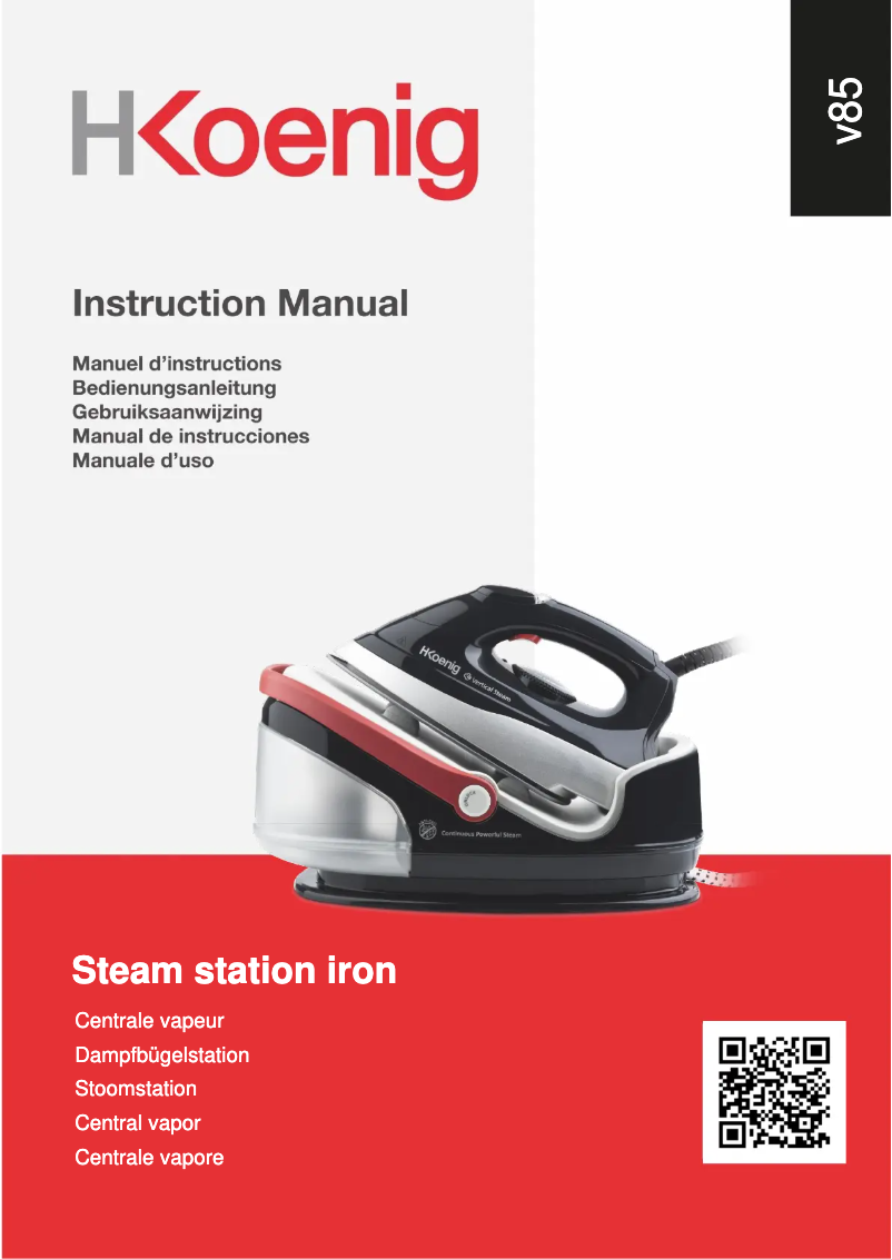 Imagen de la primera página del manual del dispositivo V85