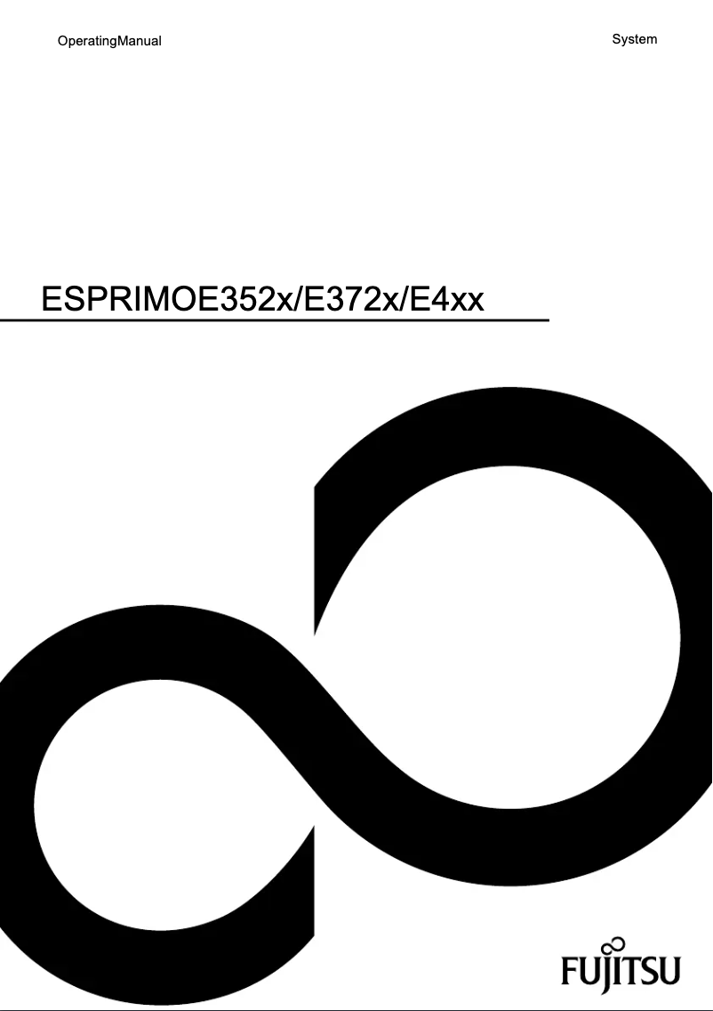 Image de la première page du manuel de l'appareil Esprimo E3521