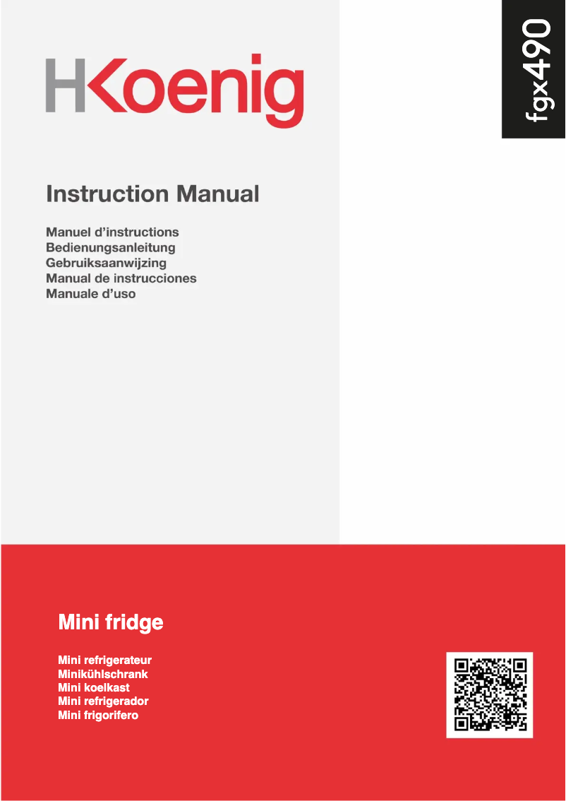 Página 1 del manual Manual de usuario H.Koenig FGX490