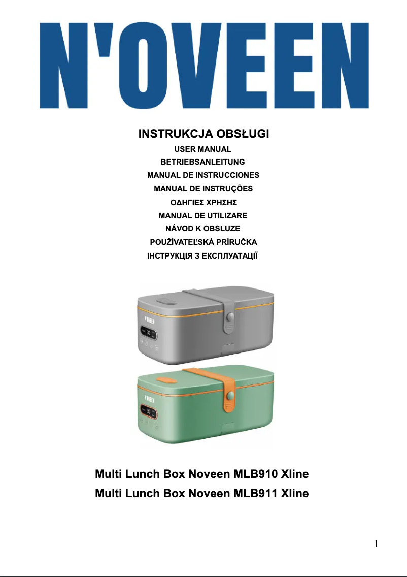 Page 1 de la notice Manuel utilisateur N'oveen MLB911