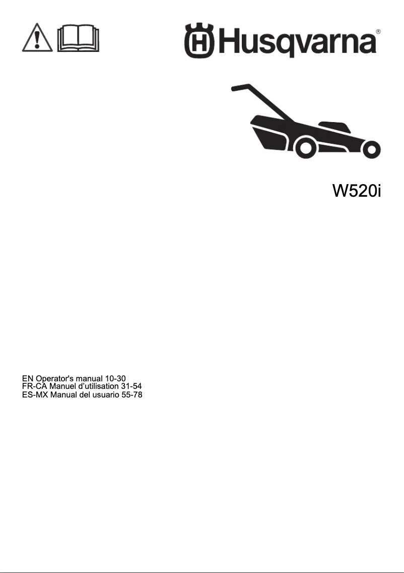 Página 1 del manual Manual de usuario Husqvarna W520i