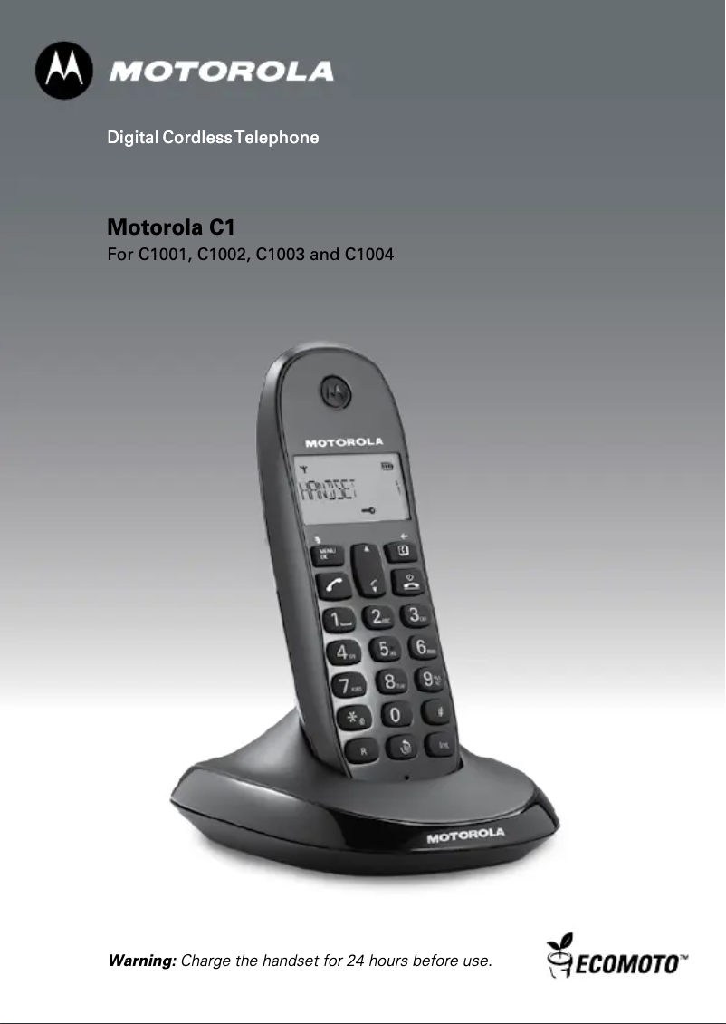 Página 1 del manual Manual de usuario Motorola C1002