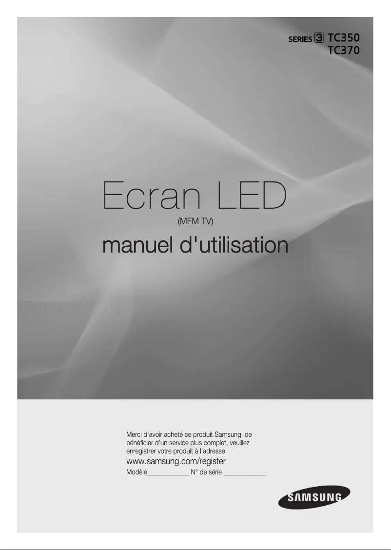Page n°1 - Manuel utilisateur Samsung T22C350EX