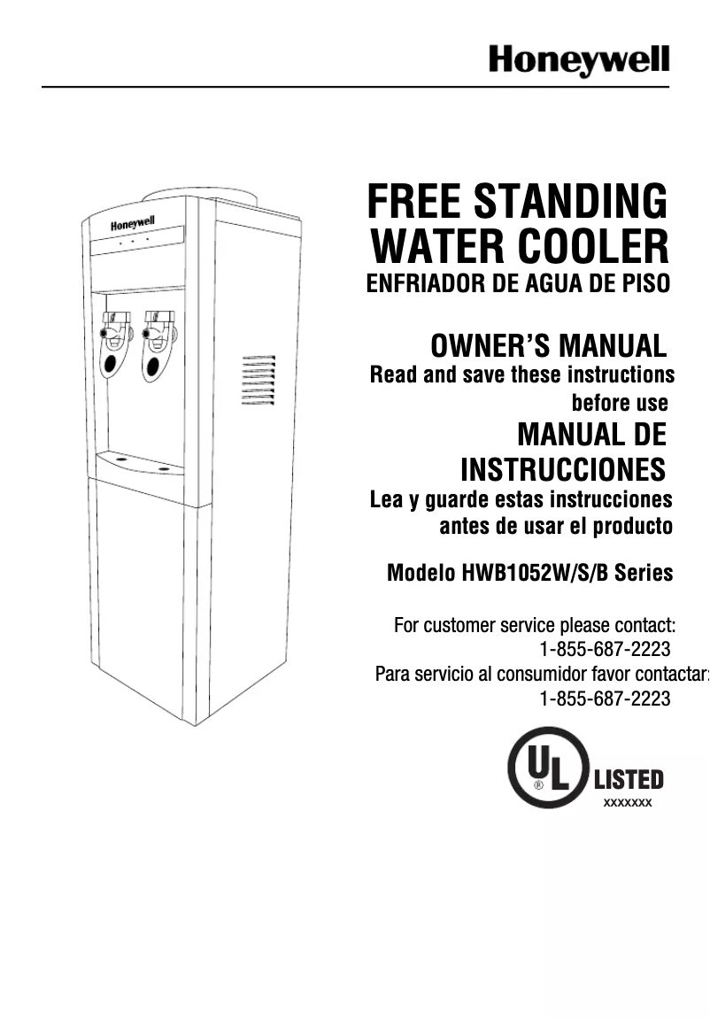 Page 1 de la notice Manuel utilisateur Honeywell HWB1052B