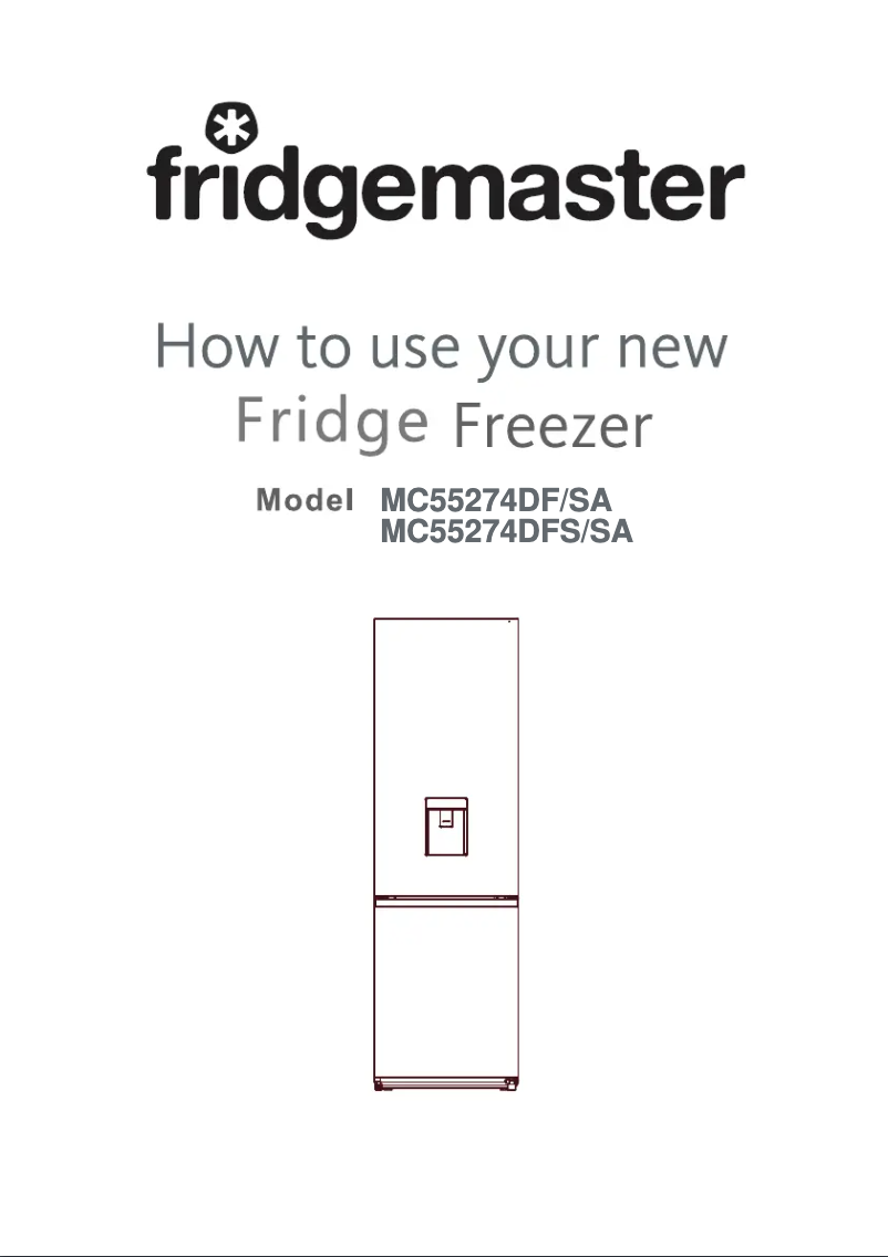 Page n°1 - Manuel utilisateur Fridgemaster MC55274DFS/SA
