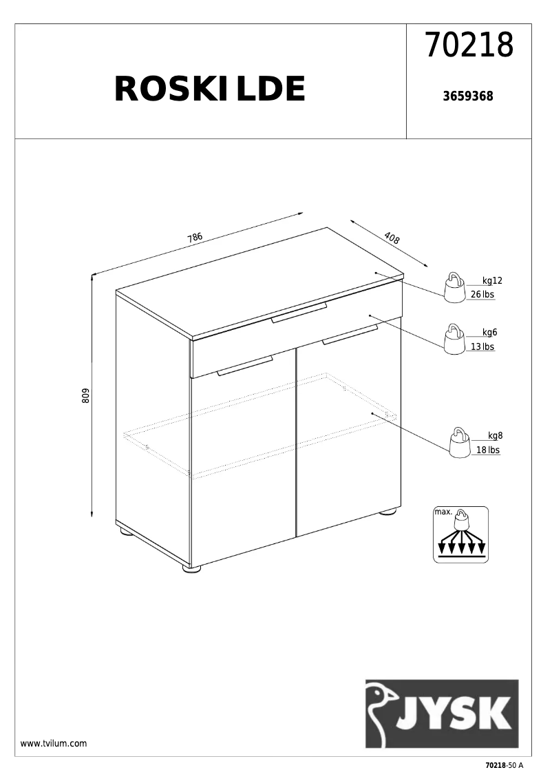 Image de la première page du manuel de l'appareil Roskilde (79x81x41)