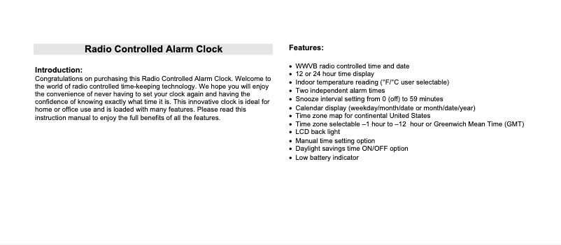 Image de la première page du manuel de l'appareil WT-2150B