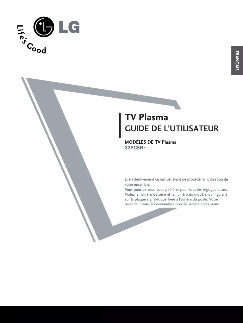 Image de la première page du manuel de l'appareil 32PC5RVH