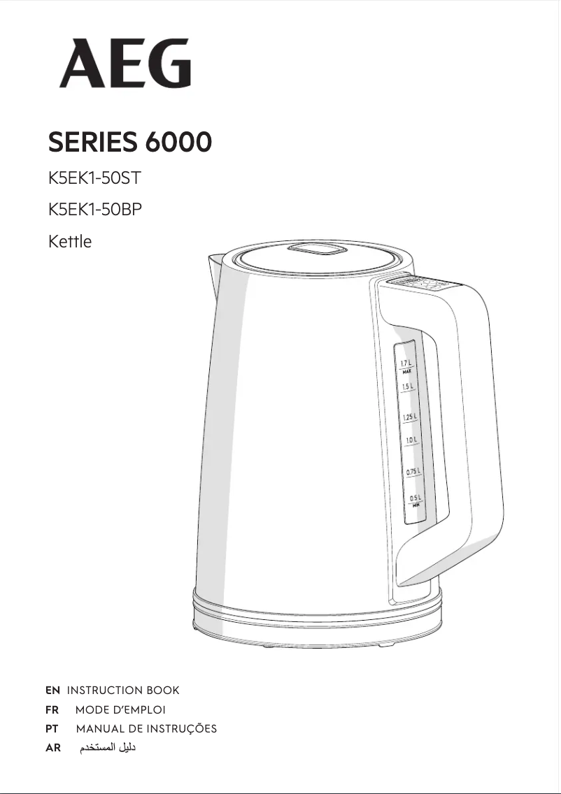 Página 1 del manual Manual de usuario AEG Series 6000 K5EK1-50ST