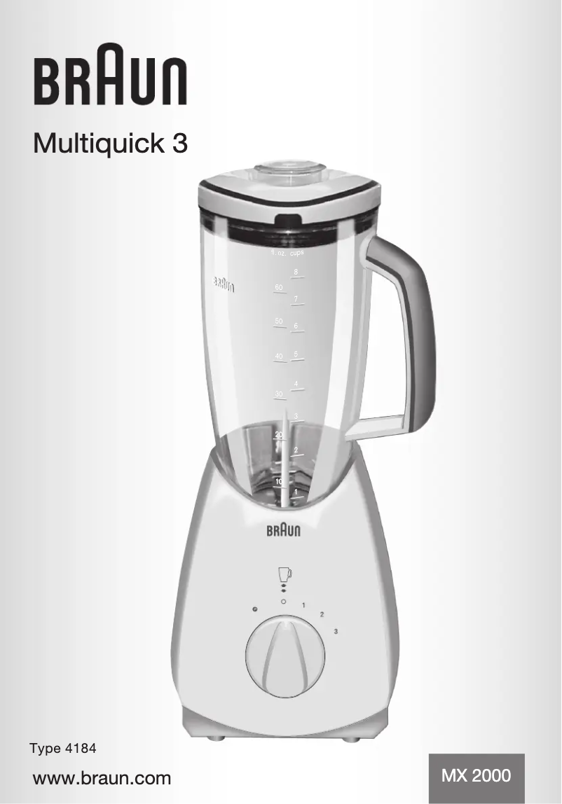 Image de la première page du manuel de l'appareil Multiquick 3 MX 2000