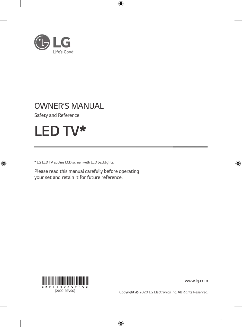 Página 1 del manual Manual de usuario LG 55UN731C0PC