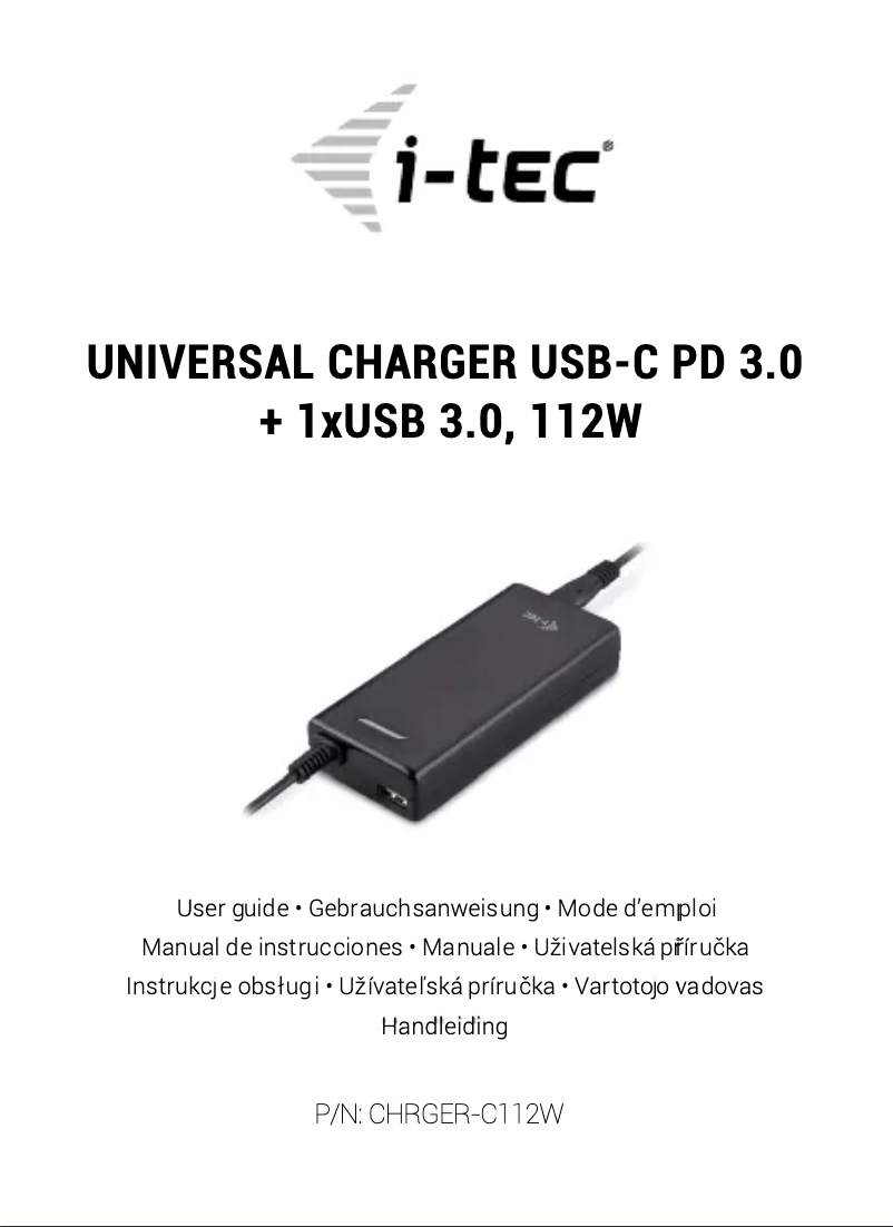 Page 1 de la notice Manuel utilisateur i-TEC CHRGER-C112W