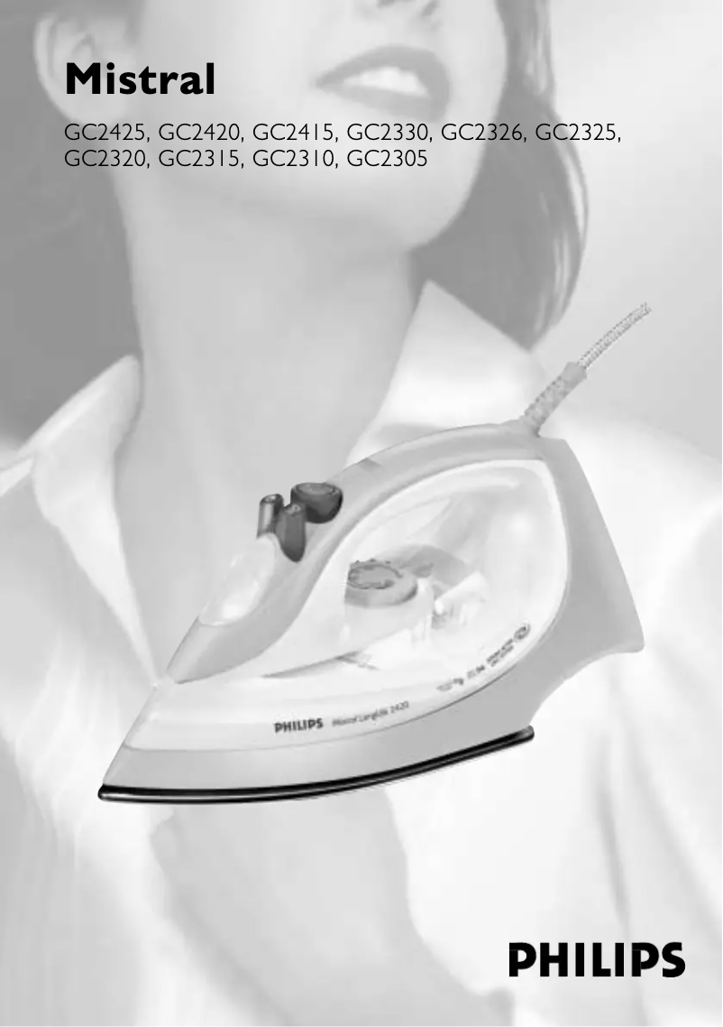 Page n°1 - Manuel utilisateur Philips Mistral GC2310