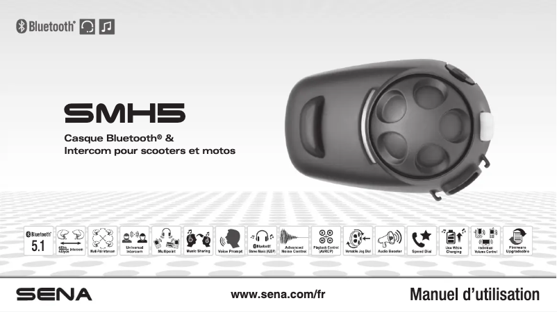 Página 1 del manual Manual de usuario Sena SMH5