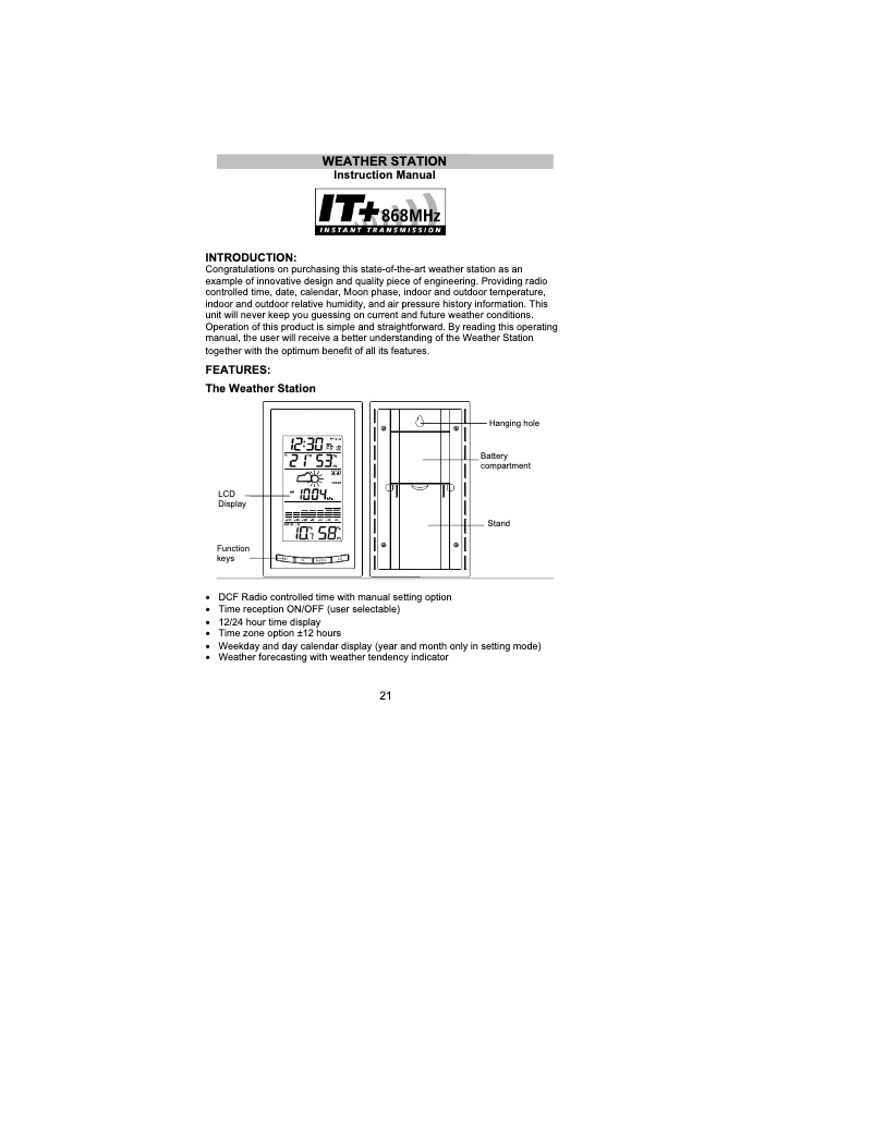 Página 1 del manual Manual de usuario TFA 35.1078.10