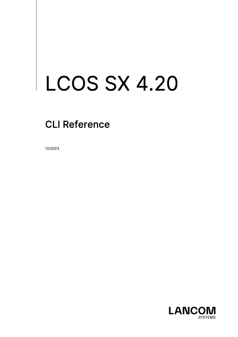 Page 1 de la notice Manuel utilisateur Lancom GS-3252P