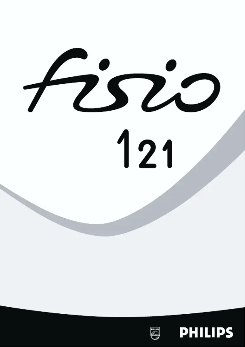 Page n°1 - Manuel utilisateur Philips Fisio 121