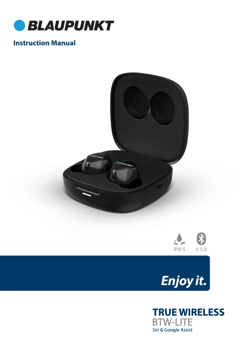 Image de la première page du manuel de l'appareil BTW-Lite