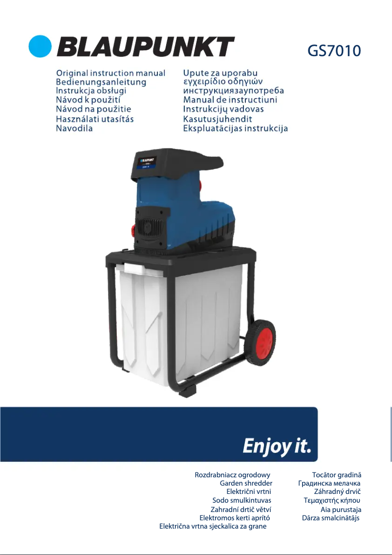 Image de la première page du manuel de l'appareil GS7010