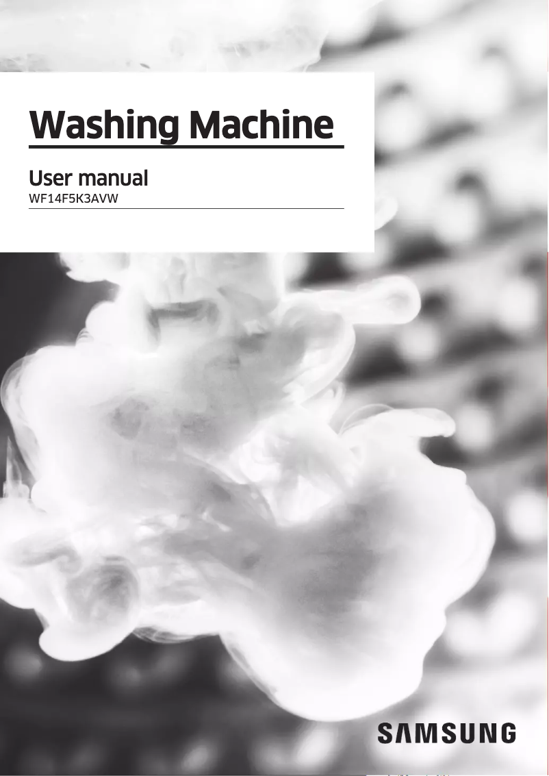 Image de la première page du manuel de l'appareil WF14F5K3AVW