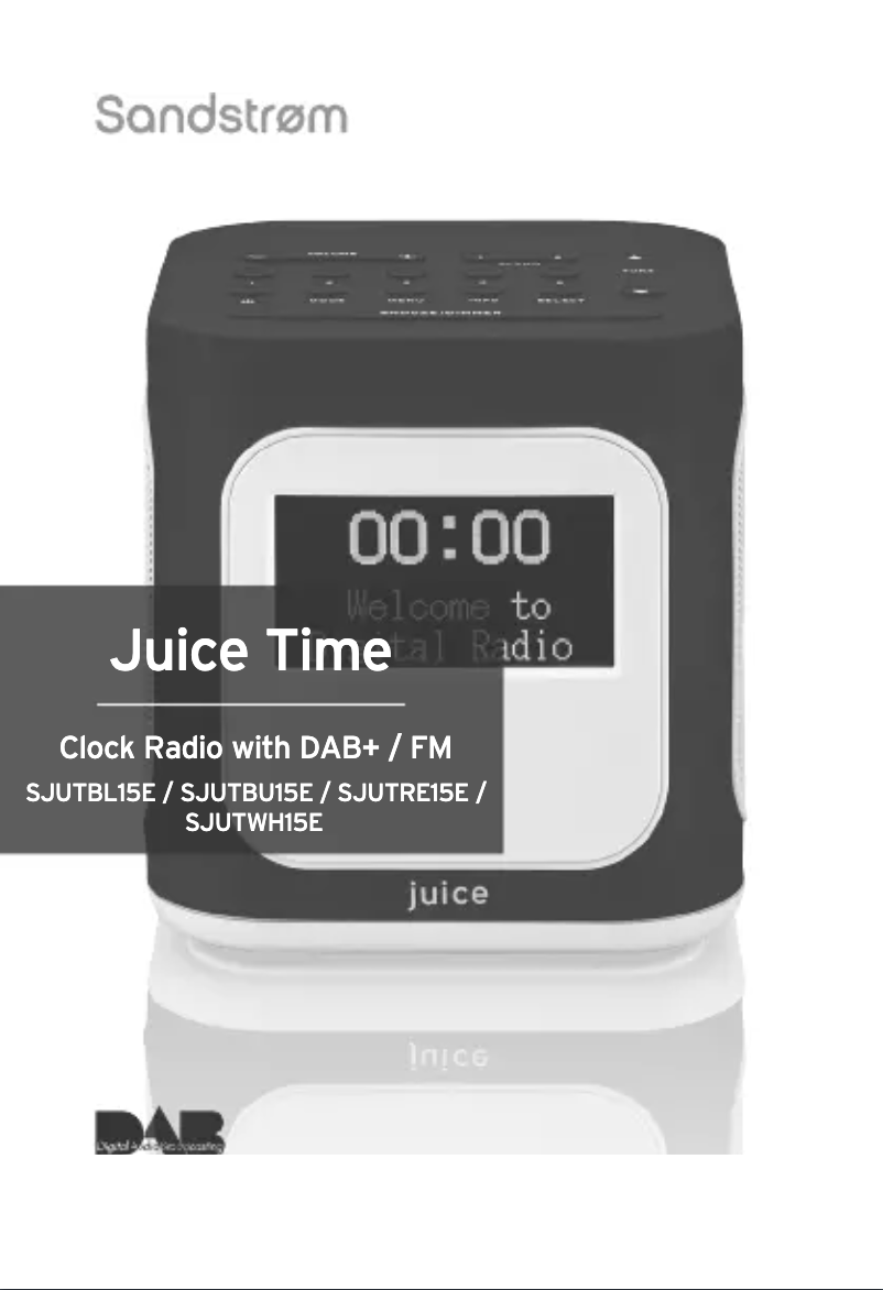Image de la première page du manuel de l'appareil Juice SJUTBL15E